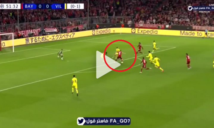 LEWANDOWSKI STRZLEA GOLA W MECZU Z VILLARREAL [VIDEO]